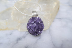 AFRICAN AMETHYST CLUSTER PENDANT