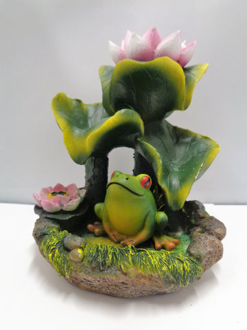 FROG  WITH LOTUS