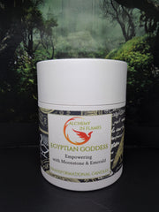 EGYPTIAN GODDESS MERCURY GLASS CANDLE