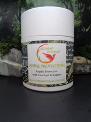 DIVINE PROTECTION MERCURY GLASS CANDLE