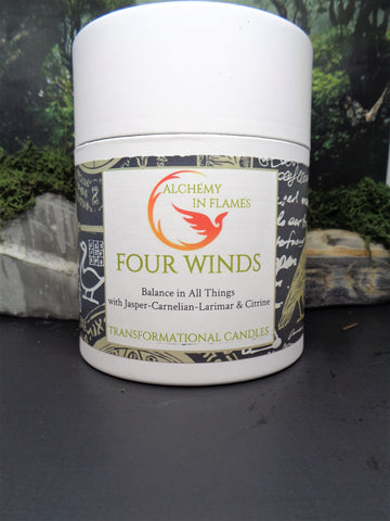 FOUR WINDS MERCURY GLASS CANDLE