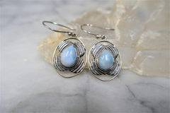 LARIMAR HOOK EARRINGS