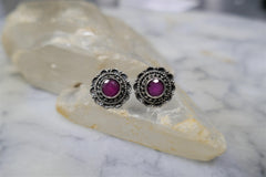 RUBY POST EARRINGS