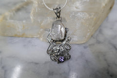 HERKIMER AND AMETHYST FAIRY PENDANTPENDANT