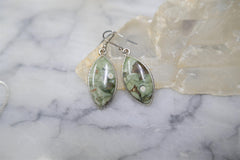RAINFOREST RHYOLITE HOOK EARRINGS