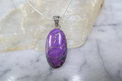 PURPLE COPPER TURQUOISE PENDANT