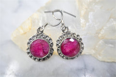 RUBY HOOK EARRINGS