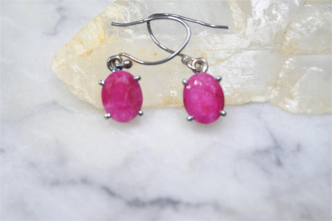 RUBY HOOK EARRINGS