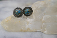 TURQUOISE POST EARRINGS
