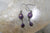 PURPLE TURQUOISE HOOK EARRINGS