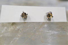CITRINE POST EARRINGS