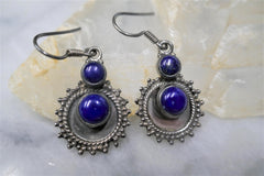 LAPIS LAZULI  HOOK EARRINGS