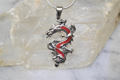 DRAGON WITH RED CORAL