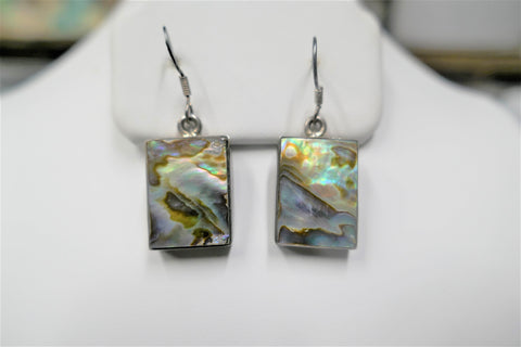 ABALONE  HOOK EARRINGS