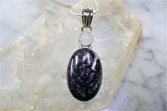 SUGILITE AND MOONSTONE PENDANT